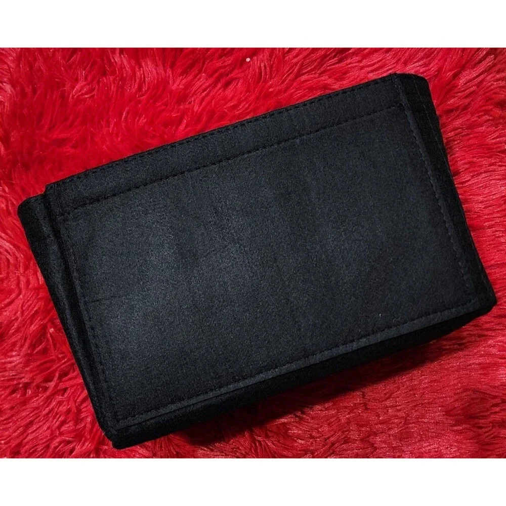 NEW Black Medium Size Felt Purse Organizer